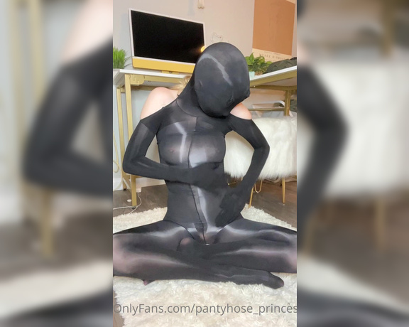 Pantyhosegirl99 aka Pantyhose_princess99 - Full nylon encasement This is definitely not the easiest thing to put on Made me sweat so much