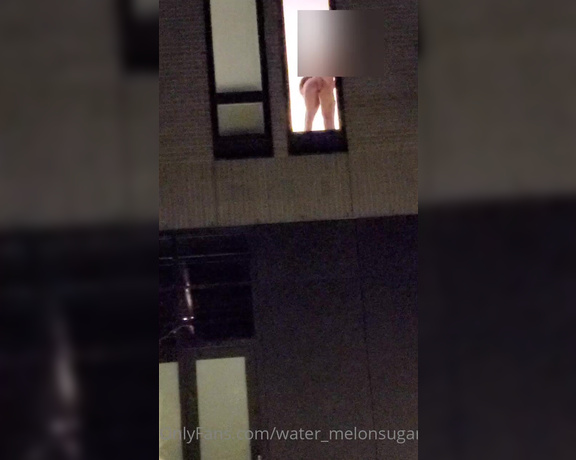 Hotwife Jenny aka Water_melonsugar3 - Video quality sucks and I apologize for that. But heres a clip hubby took sitting outside watching