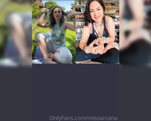 Miss Arcana aka Missarcana - Tiktok live REPLAY with @ashleyfancyfetish ($5) @theashleyfancy (free)  You guys gotttaaaa follow