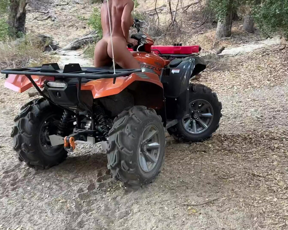 Miss Lexa aka Misslexa - Look at me im driving an ATV butt naked