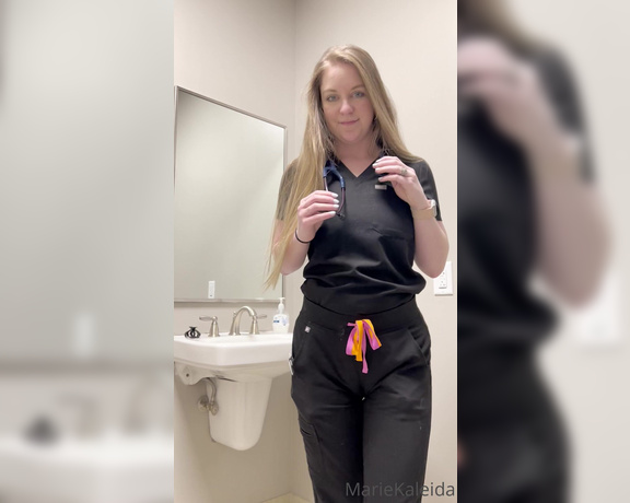 Marie Kaleida aka Mariekaleida onlyfans - I have to admit, the black scrubs are my favorite. what’s your favorite color on me 6