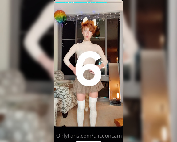 Alice White aka Aliceoncam - BTSFBI Agent POV You’re watching me make a tiktok that involves me putting my tail plug in and tak 3