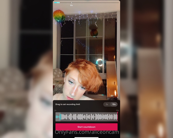 Alice White aka Aliceoncam - BTSFBI Agent POV You’re watching me make a tiktok that involves me putting my tail plug in and tak 2