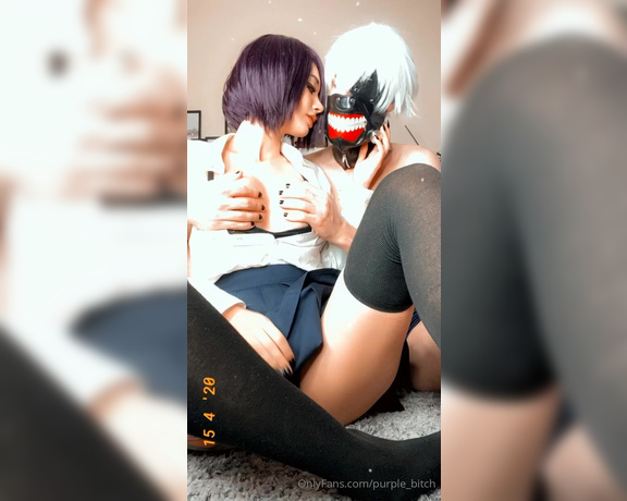 ItsTatyPurple OnlyFans -   Kaneki plays with Touka's boobs and pussy Video