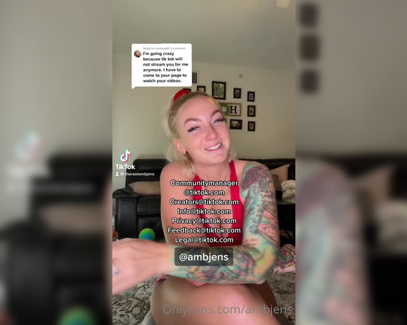 Ambjens OnlyFans - Help me get my tiktok back !!!! Me love u longg time…