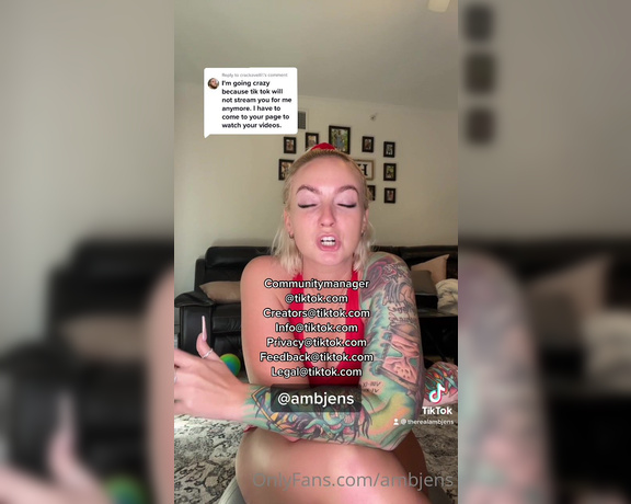 Ambjens OnlyFans - Help me get my tiktok back !!!! Me love u longg time…