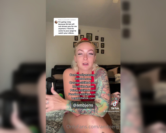 Ambjens OnlyFans - Help me get my tiktok back !!!! Me love u longg time…