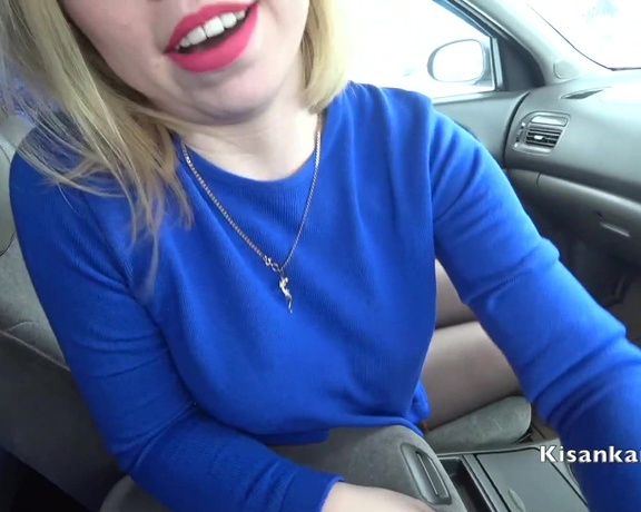 Kisankanna1 - I paid the taxi driver with a blowjob, Deepthroat, Taxi Driver, Public Blowjob, Outdoors, Blonde, ManyVids