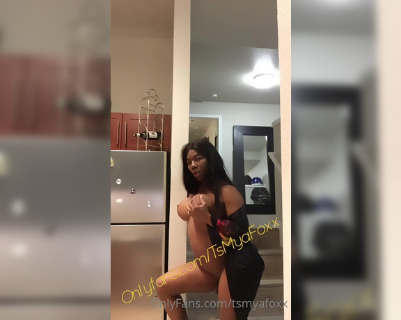 Ts Mya Foxx -  I like to let my dick hang when I cook,  Blowjob, Trans, Shemale On Male, Male On Shemale