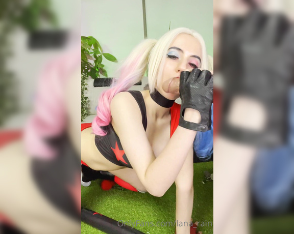 Lana Rain Onlyfans aka Lana_rain - Harley Quinn Blowjob Clip 3 ^ ^