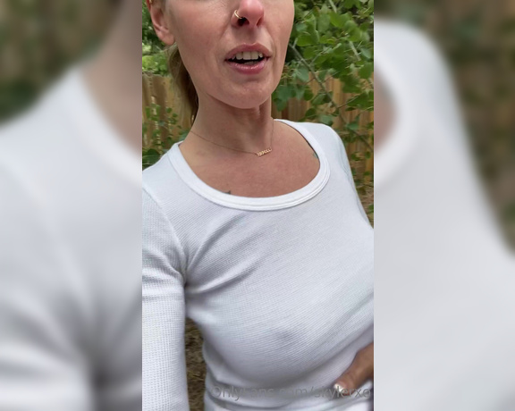 Skylerxo Only Fans - Good Morning Took advantage of the wind for making my nipples hard