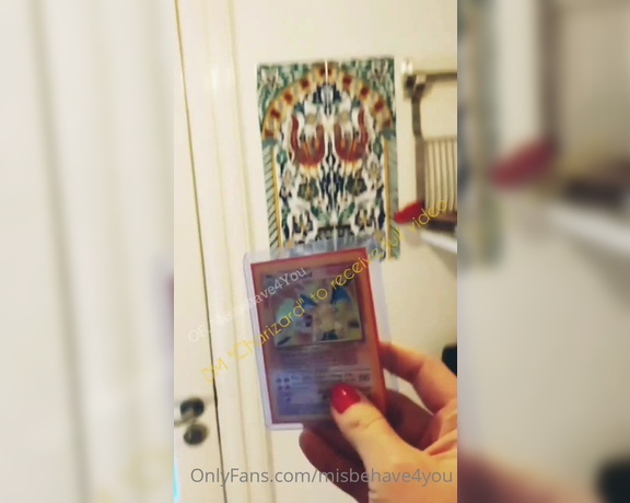 Misbehave4you OnlyFans - A super sensual bj + huge facial for a Charizard card Crazy!!