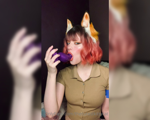 Misty silver aka Thecutestkittycat OnlyFans - Pleasuring and teasing my master with my mouth, lips and tongue~ Blaze, size small from BD! 1