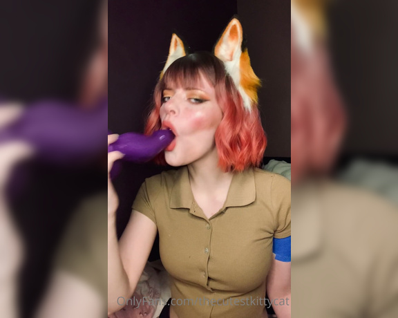 Misty silver aka Thecutestkittycat OnlyFans - Pleasuring and teasing my master with my mouth, lips and tongue~ Blaze, size small from BD! 1