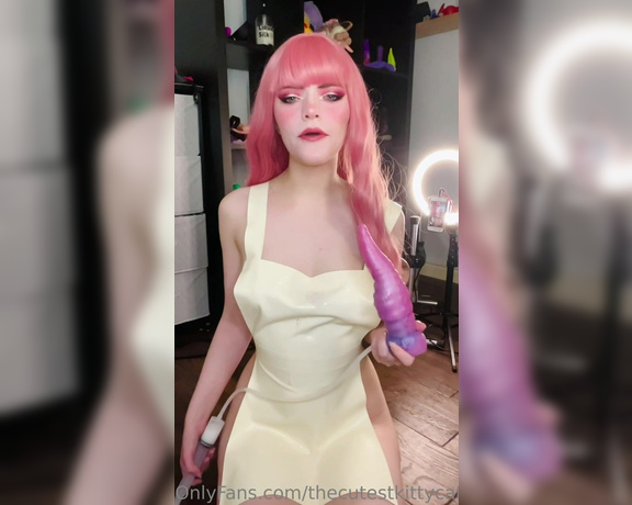 Misty silver aka Thecutestkittycat OnlyFans - Blowjob with a tentacle~ and getting my tits completely covered in cum