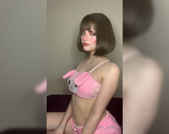 Misty silver aka Thecutestkittycat OnlyFans - Pink pyjamas egirl, butt and ahegao~ 3