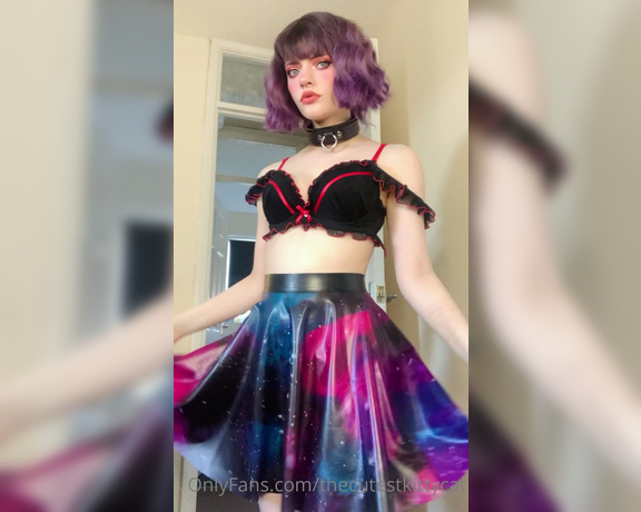 Misty silver aka Thecutestkittycat OnlyFans - Do you like my galaxy latex skirt Listen to the delicious noises it makes~ 10