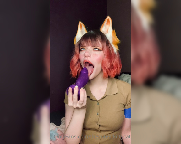 Misty silver aka Thecutestkittycat OnlyFans - Pleasuring and teasing my master with my mouth, lips and tongue~ Blaze, size small from BD! 2