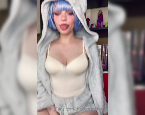 Misty silver aka Thecutestkittycat OnlyFans - Rem having a fun time~ could you imagine me riding on your dick Would you be focused on my face, m 1