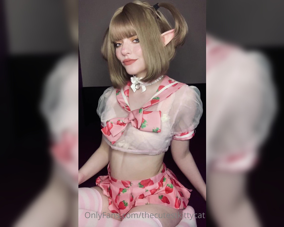 Misty silver aka Thecutestkittycat OnlyFans - Do you love this strawberry elf 1