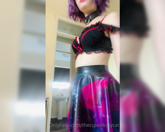 Misty silver aka Thecutestkittycat OnlyFans - Do you like my galaxy latex skirt Listen to the delicious noises it makes~ 11