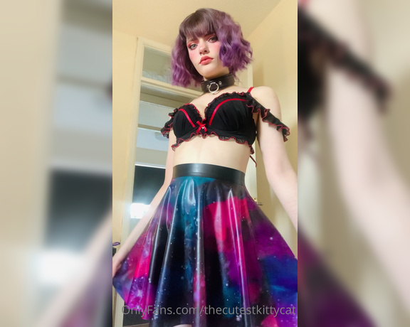 Misty silver aka Thecutestkittycat OnlyFans - Do you like my galaxy latex skirt Listen to the delicious noises it makes~ 11