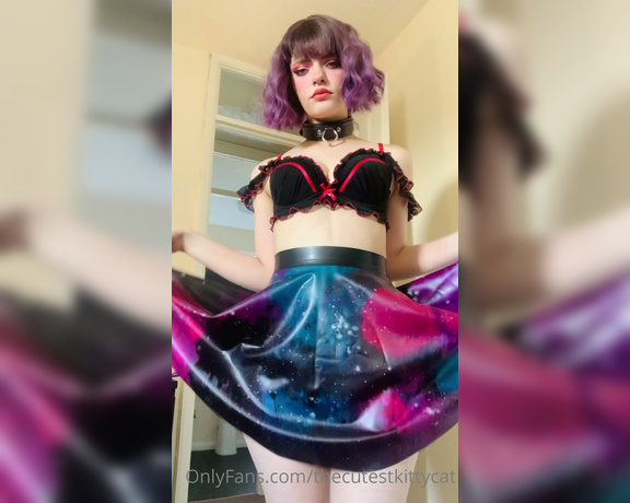 Misty silver aka Thecutestkittycat OnlyFans - Do you like my galaxy latex skirt Listen to the delicious noises it makes~ 11