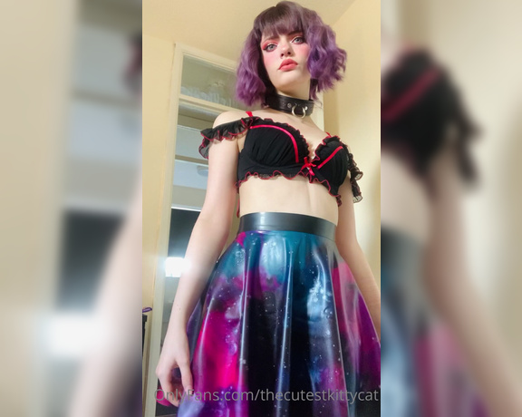 Misty silver aka Thecutestkittycat OnlyFans - Do you like my galaxy latex skirt Listen to the delicious noises it makes~ 11