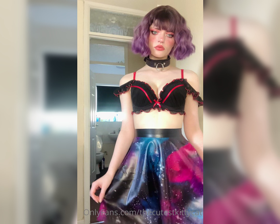 Misty silver aka Thecutestkittycat OnlyFans - Do you like my galaxy latex skirt Listen to the delicious noises it makes~ 9