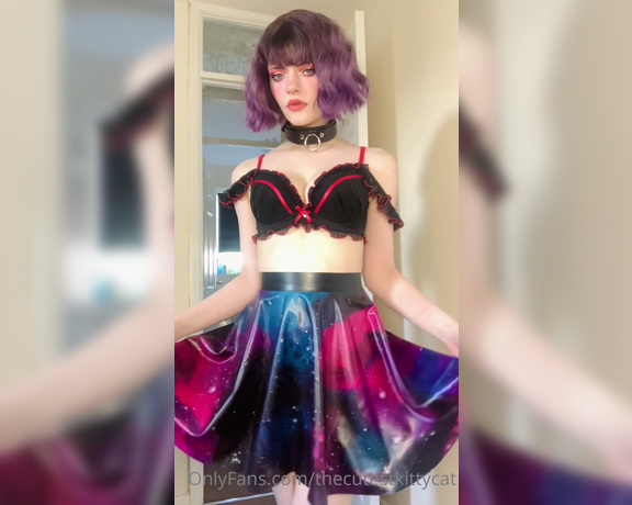 Misty silver aka Thecutestkittycat OnlyFans - Do you like my galaxy latex skirt Listen to the delicious noises it makes~ 9