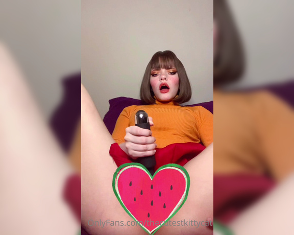 Misty silver aka Thecutestkittycat OnlyFans - Velma taking her dildo and using her vibrator at once!!! And some pics of me spreading my holes 4