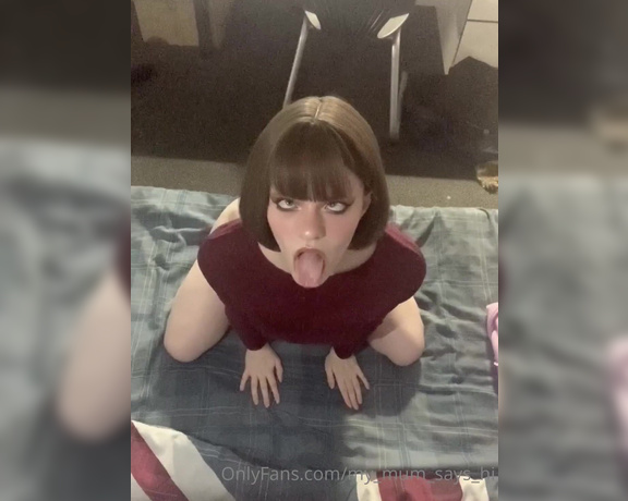 Misty silver aka Thecutestkittycat OnlyFans - On my knees awaiting my masters cock and all of his cum