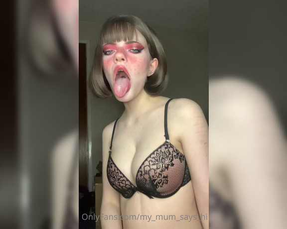 Misty silver aka Thecutestkittycat OnlyFans - Tonguemouth play, ahegao with eye contact~