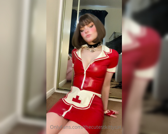 Misty silver aka Thecutestkittycat OnlyFans - It’s time for your medicine~ Unzipping my latex dress and showing you what’s underneath~ And my 2