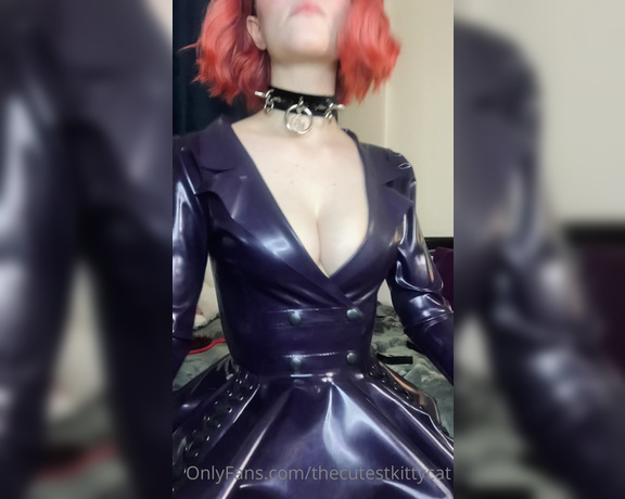 Misty silver aka Thecutestkittycat OnlyFans - More of my latex jacket 13