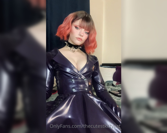 Misty silver aka Thecutestkittycat OnlyFans - More of my latex jacket 13