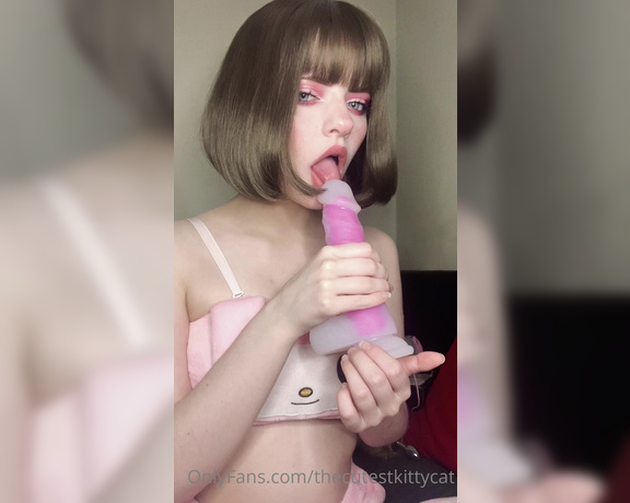 Misty silver aka Thecutestkittycat OnlyFans - Struggling with masters giant cock