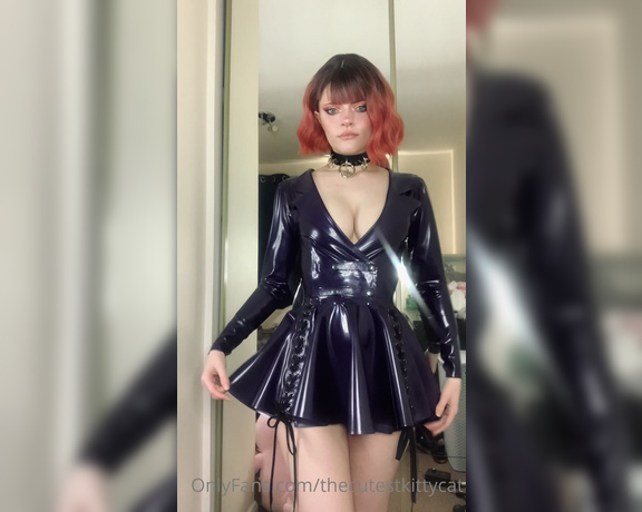 Misty silver aka Thecutestkittycat OnlyFans - My metallic purple latex jacket