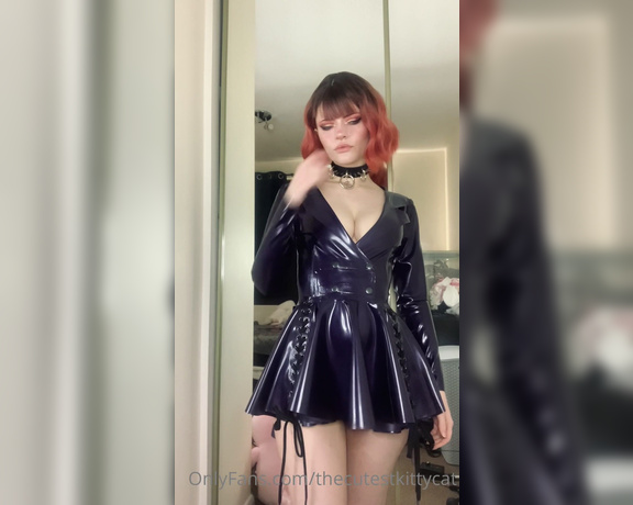 Misty silver aka Thecutestkittycat OnlyFans - My metallic purple latex jacket