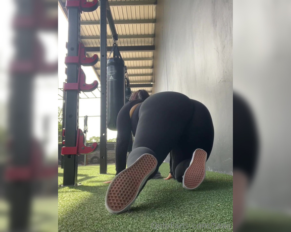 Taaij OnlyFans - POV youre watching me stretch after a sweaty gym session