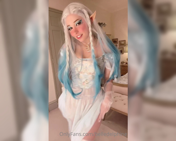 Belle Delphine aka Belledelphine OnlyFans - Mid taking photos dance break Yes plzzz! This is not sexy, it’s just silly fun of me goofing Just