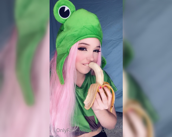 Belle Delphine aka Belledelphine OnlyFans - Just a goofy sloppy blowjob