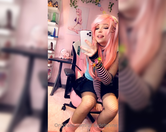 Belle Delphine aka Belledelphine OnlyFans - IMMA JUST SPAM MY TIMELINE with my goofing around tonight I went on a weird one tonight o 1