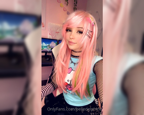 Belle Delphine aka Belledelphine OnlyFans - Just singing to a bunch of cringe songs that i cant help but to sing along to  5