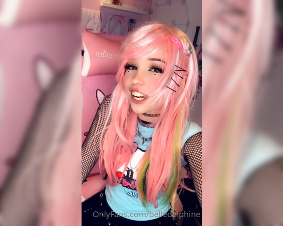 Belle Delphine aka Belledelphine OnlyFans - Just singing to a bunch of cringe songs that i cant help but to sing along to  1