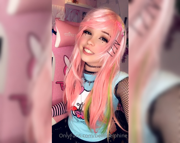 Belle Delphine aka Belledelphine OnlyFans - Just singing to a bunch of cringe songs that i cant help but to sing along to  1