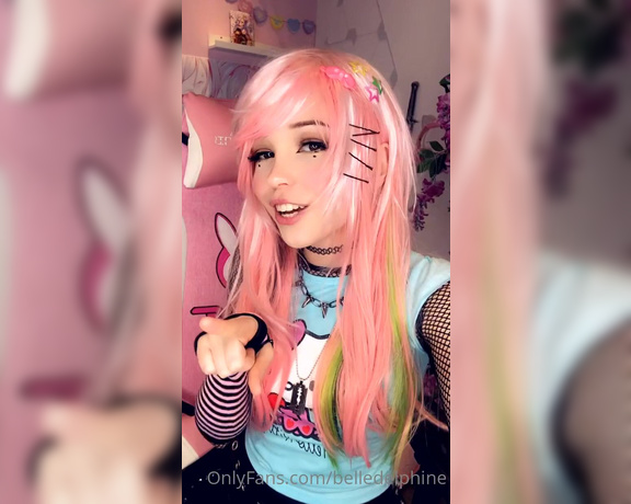 Belle Delphine aka Belledelphine OnlyFans - Just singing to a bunch of cringe songs that i cant help but to sing along to  1