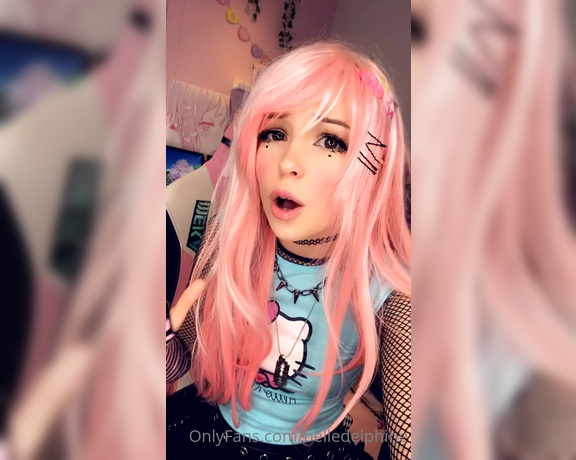 Belle Delphine aka Belledelphine OnlyFans - Just singing to a bunch of cringe songs that i cant help but to sing along to  7