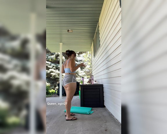 Queen_D aka Queen_egirl27 OnlyFans - Hi baby, I have some outdoor yogastretching videos for you ) sorry for the edits I kept getting di 2