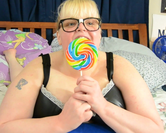 Bbwprincessmary Sch Lgirl Lollipop Blowjob Tease